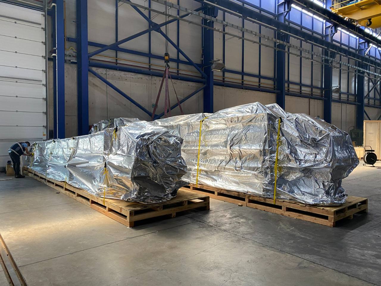 Denizaşırı paketleme için hazırlanan yükler