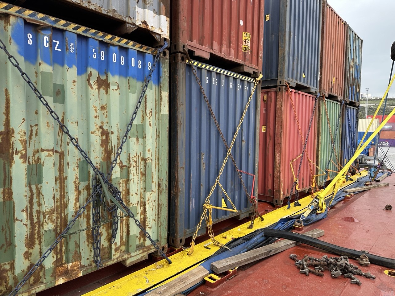 Beldeport operasyonunda sabitleme ekipmanı