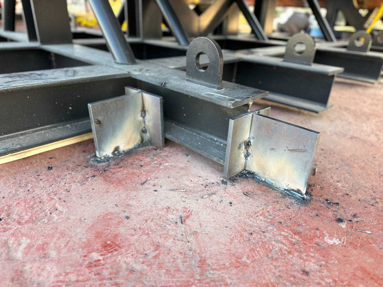 Yat sabitleme ekipmanlarının detay görüntüsü